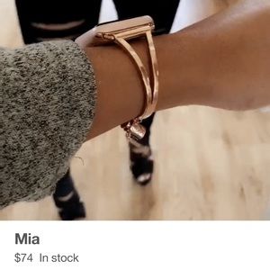The Ultimate Cuff Mia Apple Watch Band Rose Gold